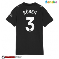 Ženske Nogometnih dresov Manchester City Ruben Dias #3 Gostujoči 2025-26 Kratki rokavi